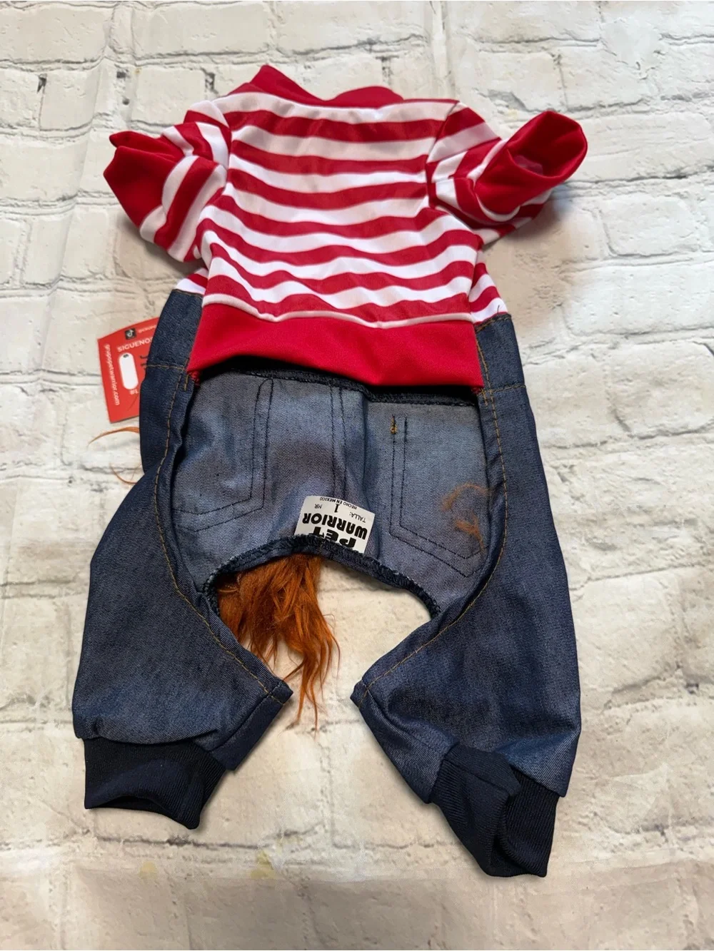 Pet Warrior Dog / Cat FREDDY KRUEGER   Custome. With Wig .